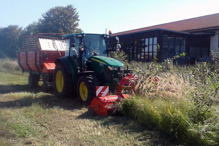 Mulchen mit Ladewagen
